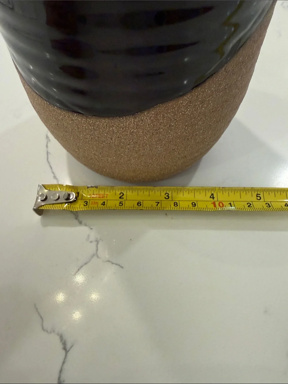2 tone textured vase